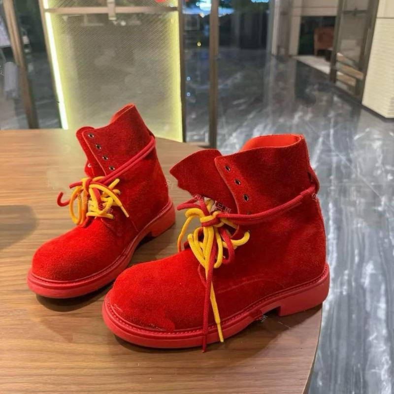 Strap leather Martin boots women's new versatile breathable casual short boots fashion thin boots tide