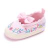 Kids Girls Vintage Princess Style Spring Embroidery Bowknot Casual Baby Anti-skid Shoes