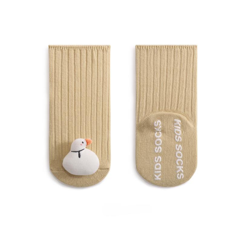 Autumn Baby Cute Cartoon Mid Tube Anti Slip Glue for Toddler Socks
