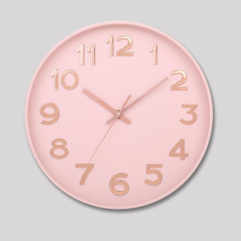 12 Zoll 30CM Leise Wanduhr, Kreativ und Modisch, Dreidimensionale Digitale Minimalistische Uhr für Zuhause Wohnzimmer