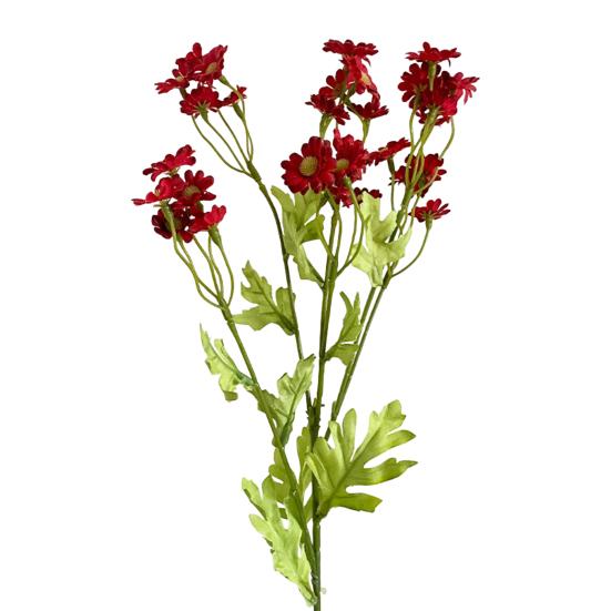 1 branche fausse fleur sans arrosage décoratif couleur vive utile 6 fourchettes 30 têtes Simulation fleur bricolage Bouquet de mariage pour balcon