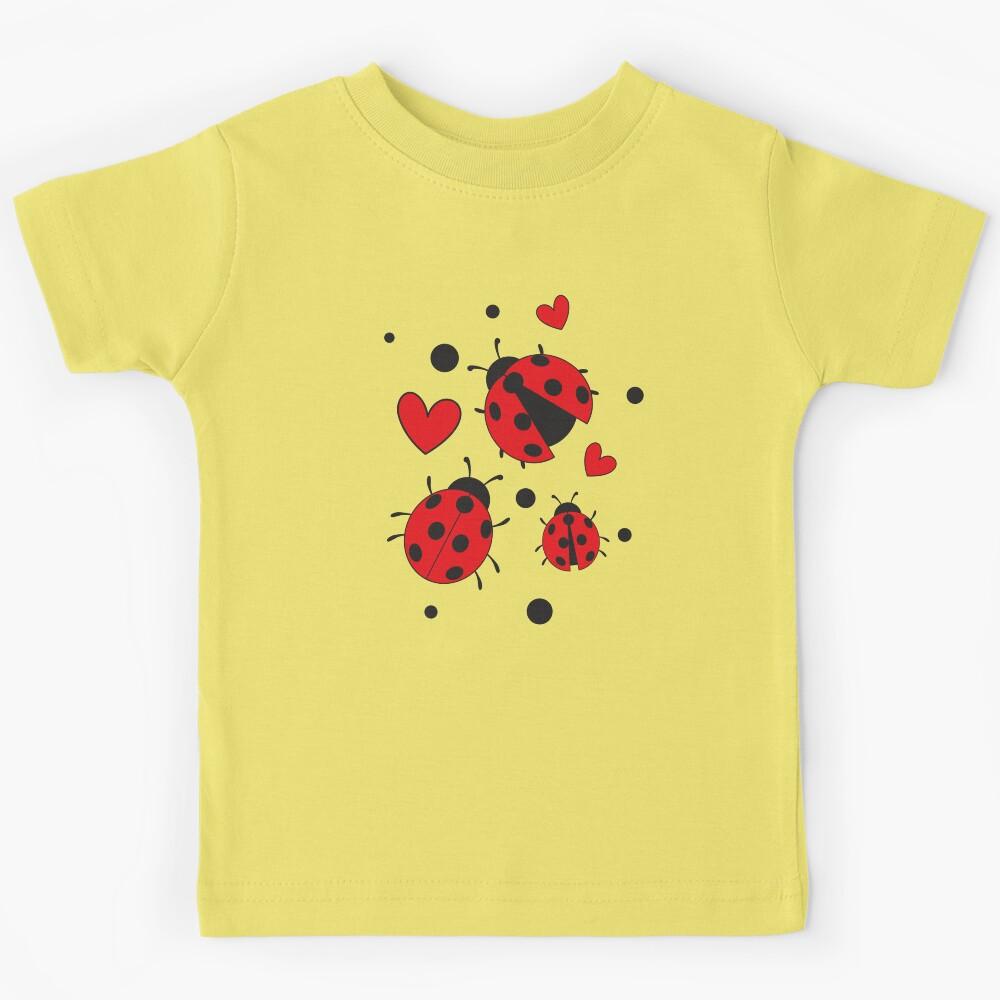 LadyBug Pattern Kids T-Shirt 110