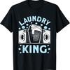Laundry King Women's Black Modern King Laundry Worker T-Shirt