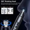 LED Digital Display Intelligent Nose Hair Clipper Ear Face Clean Trimmer  Household