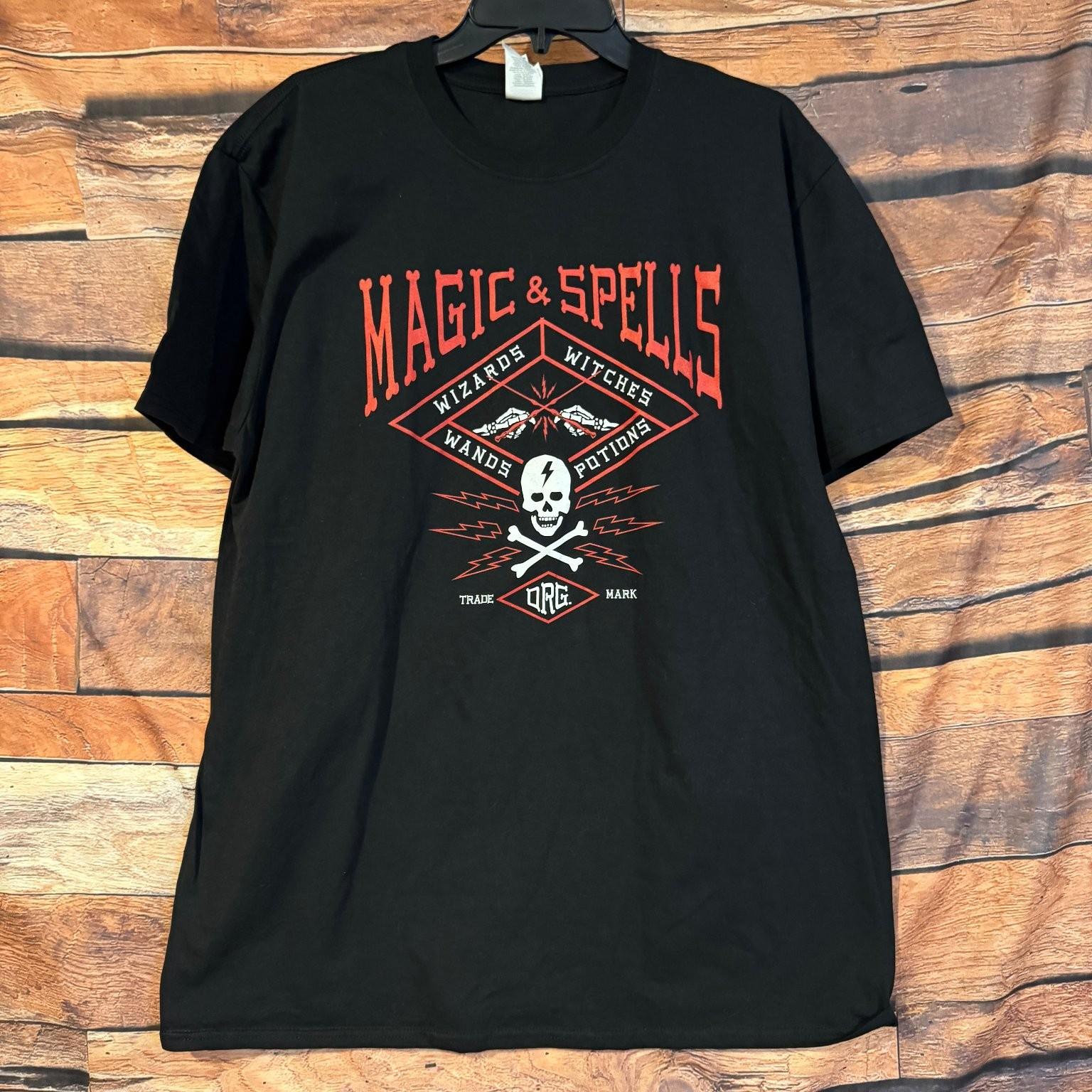 Harry Potter Magic & Spells Mens XL Geek Gear Wizarding World Exclusive Unisex T-Shirt XXXL