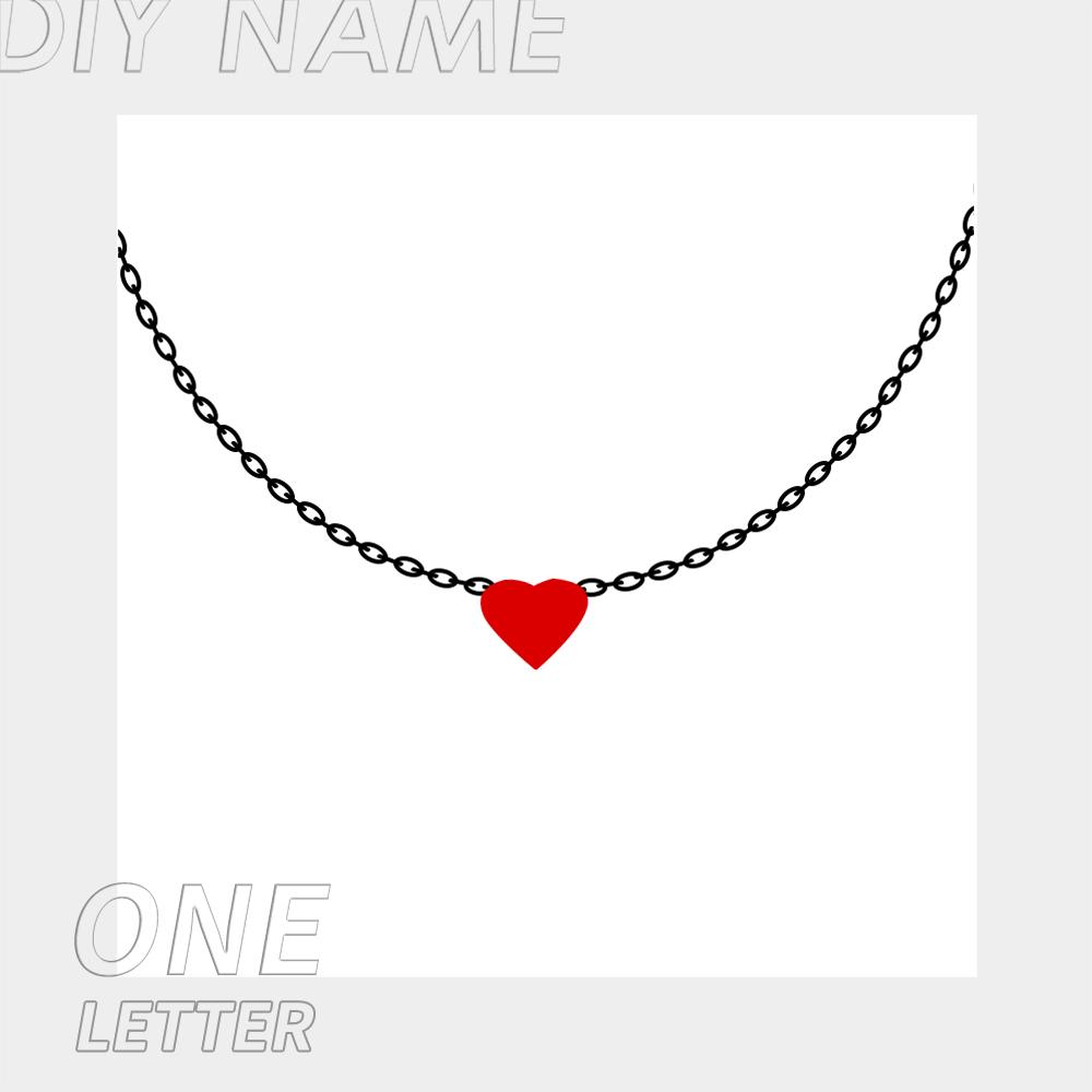 EManco Dropshipping Personalized Jewelry Colorful Rhinestone Necklace Diy Letter Heat Charm Constellations Necklace for Women