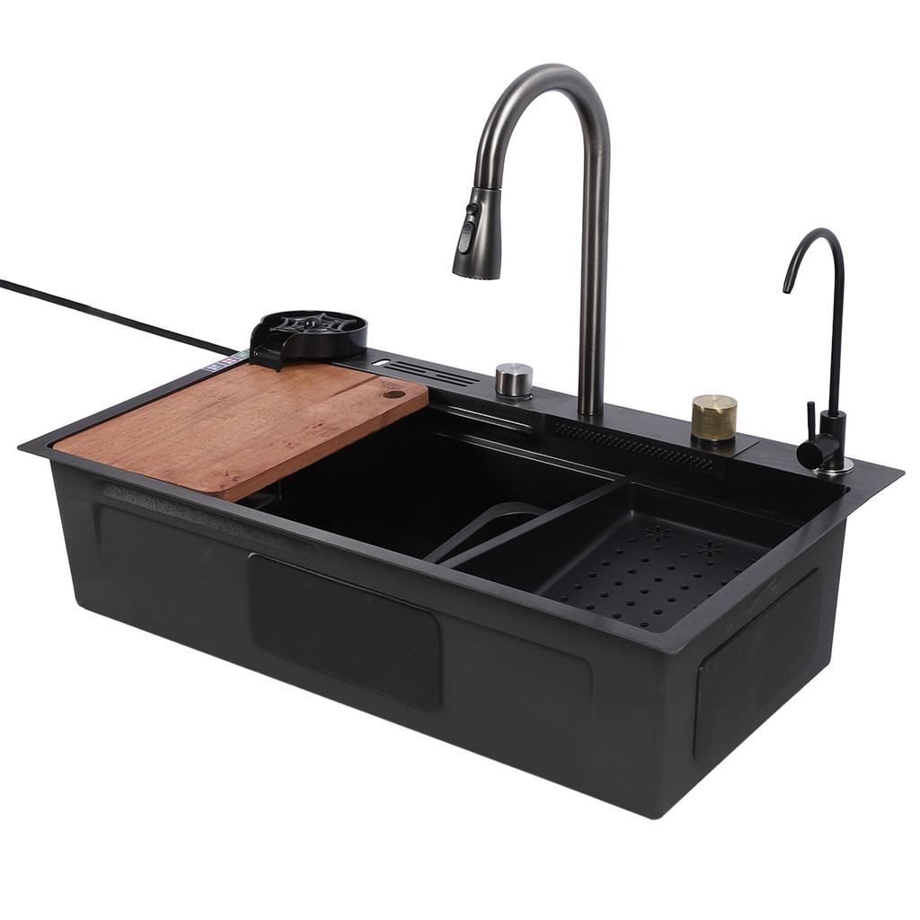 Drop In Kitchen Sink Multifunction Single Bowl Stainless Steel Kitchen Sink Workstation with 360 Deg
