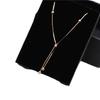 Purple Gold Rose Gold Fashionable Simple Snake Bone Fringed Necklace Color Gold Set Chain Collarbone Chain