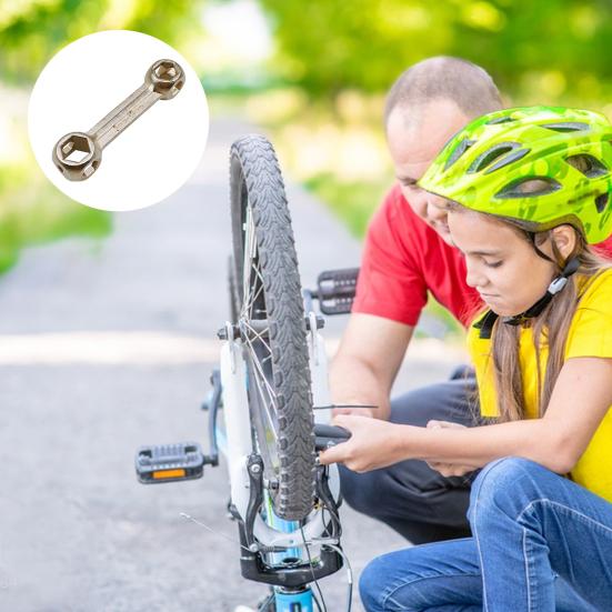 10-in-1 Bicycle Hex Wrench 6-15mm Bone Shape Hexagon Repair Tool External Hexagonal Wrench Heavy Duty Reinforced Alloy Steel