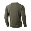 Men'S Round Neck Long Sleeved Fashionable Casual Sports Top