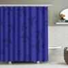 Airplane Blue Shower Curtain Waterproof Fabric For Bathroom Decor Customizable Size Available On.Com