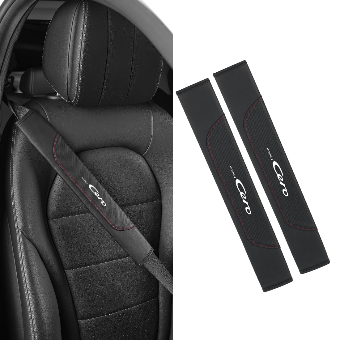 

Совместимы с накладками на ремень безопасности Copen для плеча и шеи 40 см, совместимы со всеми комплектациями COPEN Cero и Cero. Снижают дискомфорт от ремня безопасности.