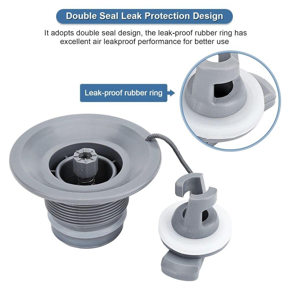 Double Seal Rowing Boat Air Valve PVC Boat Accessories New Air Gas Valve Cap