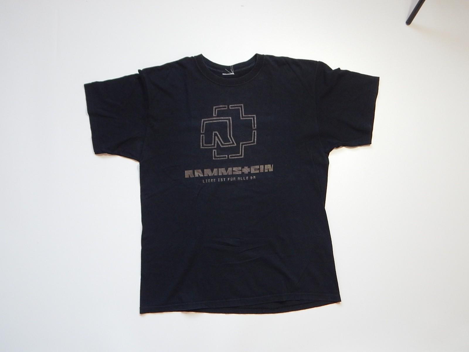 vintage 00s rammstein liebe ist fur alle da rock band tee size large S