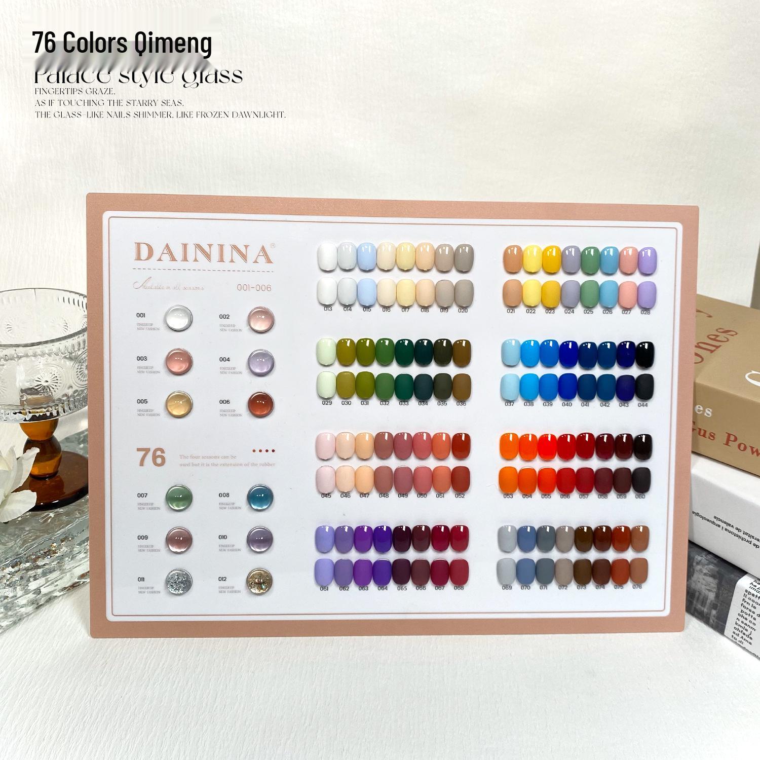 

Набор гель-лаков для отбеливания ногтей 76 цветов с цветовой палитрой - Коллекция весна/лето 2025