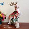 Ceramic Christmas Deer Candlestick Ornament Festival Restaurant Decoration Gift European Blessing Decoration