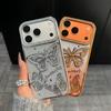 3D Shining Rhinestone Butterfly Case for iPhone 17 Pro Max Electroplated Glitter Protective Cover