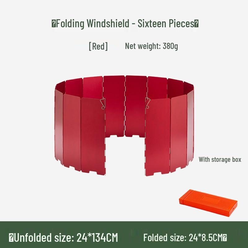 Portable Three-Fold Windshield Camping Stove - Large Heat Concentrator