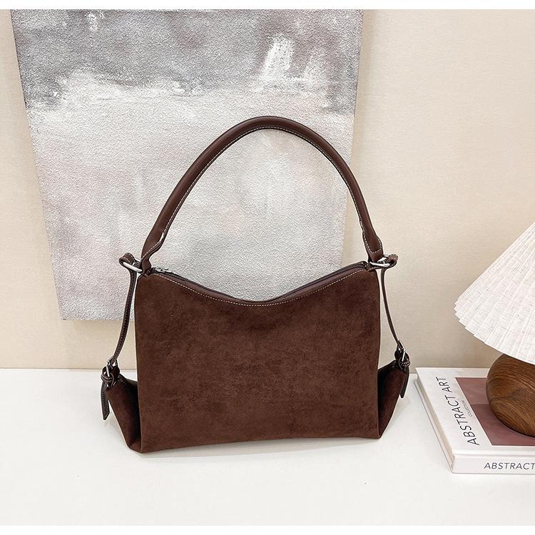 

Осенне-зимняя ретро матовая кожаная сумка-подушка, новая большая вместительная сумка-тоут на плечо под мышкой для работы, модная сумочка, женская