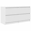 VidaXL TV Cabinet White 100x35x54 Cm Engineered Wood, Tv Stand, Hifi Cabinet, Entertainment Center, Tv Buffet, Furniture 861796