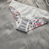 Ensemble de lingerie sexy pour femme, ensemble de sous-vêtements à imprimé floral, ensemble de soutien-gorge push-up froncé avec bordure en dentelle, ensemble de soutien-gorge et de slip tendance