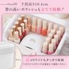 CHASO Nail Storage Gel Nail Nail Paint Box with Tool Box Box, Box, Case, Handle, 2-Tier