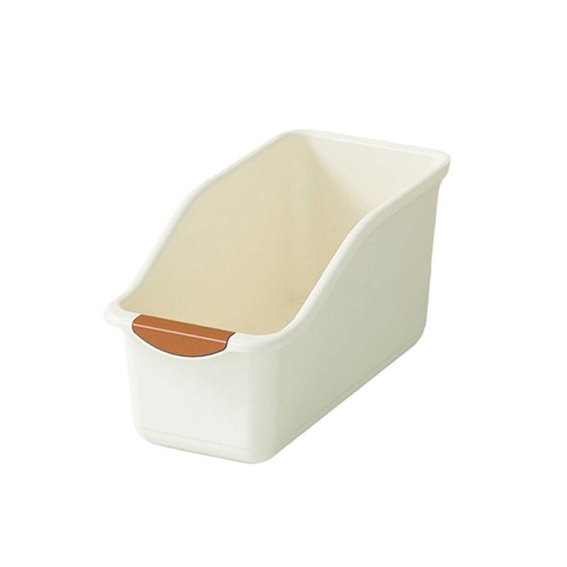 

Curved Plastic Storage Bins Kitchen Cabinet Organizers with Wheels Multi-Functional Storage Box Home Cleaning Supplies Storage