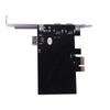 Plastic IEEE 1394a Expansion Card Black PCI Express Firewire Adapter  For Desktop PC