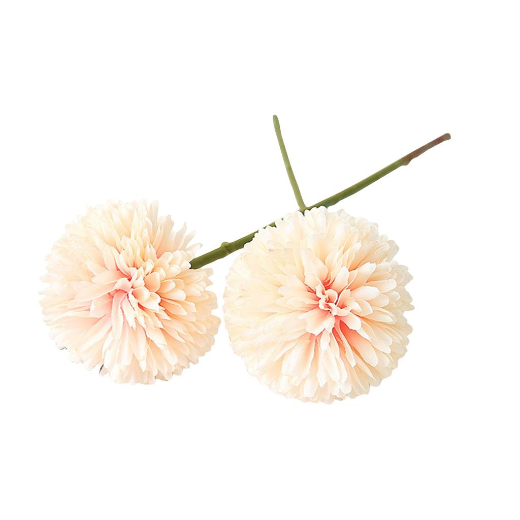 3Pcs Artificial Chrysanthemum Flowers Faux Red Ball Flowers Fall Flowers For Christmas Home Decoration