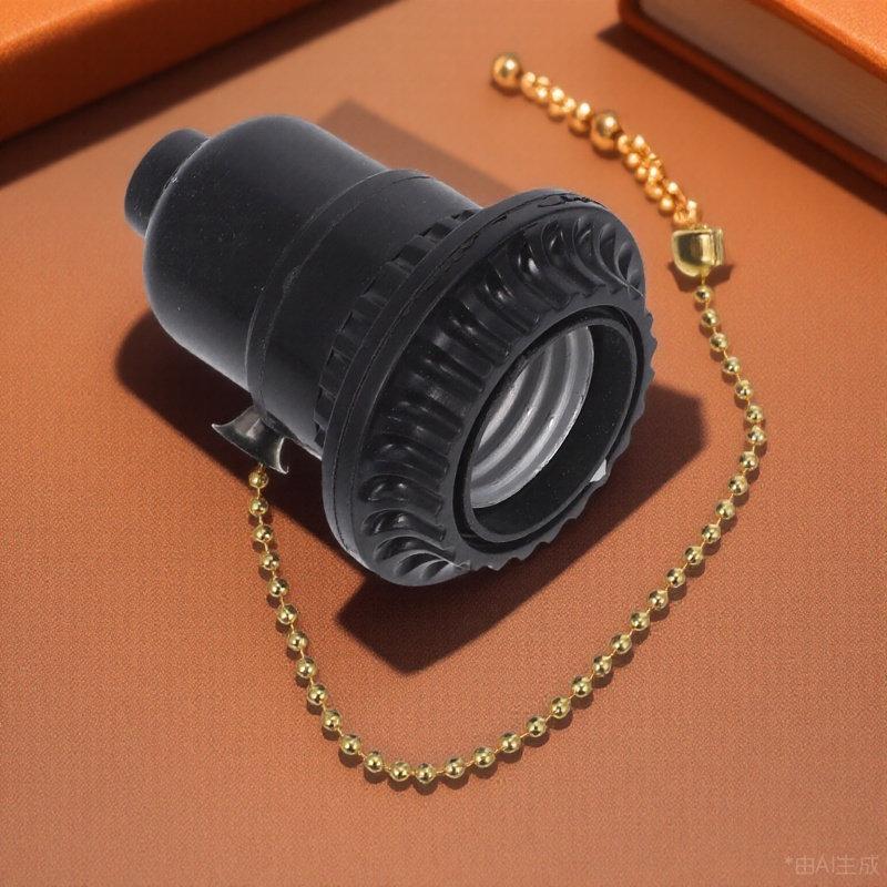 Electric Wood Metal Switch Light Bulb Socket Base Universal Lamp Holder for Shop Workshop Basement Ceiling Light