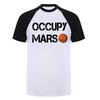 Occupy Mars T Shirt Unisex Space Mars Planet Graphic Tee Astronaut Universe Future Exploration Casual Short Sleeve Shirt Da105