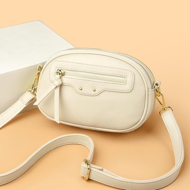 High-end Ladies' Bag, Casual Middle-aged Mom's Bag, Fashionable and Simple Single-shoulder Bag, Crossbody Bag