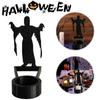 Halloween Shadow Projector Candle Stand Spooky Decor Haunted Party Candle Stick Holder Creepy Desktop Decoration Atmosphere