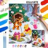 Winnie the Pooh Christmas Oil Painting Art Kit Handmade Diy Home Decorations