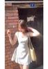 French Retro Apricot Polka Dot Spaghetti Strap Dress for Women - A-line, Waist-cinching Flared Short Skirt (2026 Style).