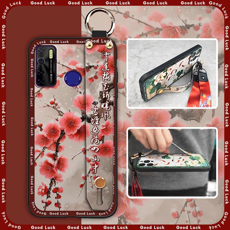 Shockproof Fashion Phone Case For Tecno Camon15/15Air/16S/KD7H/CD6/CD7/Spark5/5Pro Chinese Style Back Cover Waterproof