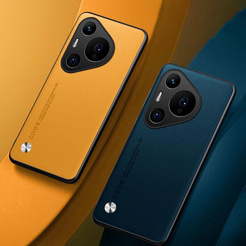 Luxury PU Leather Case For Huawei Pura 70 Pro Plus Back Cover Matte Silicone Full Protection Phone Case For Huawei Pura 70 Ultra