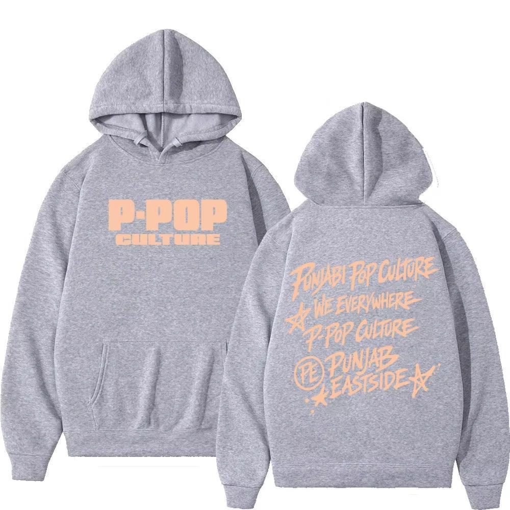 2026 New Rapper Karan Aujla P-POP Tour Hoodie Men Women Hip Hop Casual Streetwear Fashion Sweatshirt Loose Cozy and Versatile