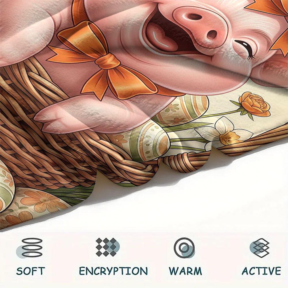 1Pc Basketsanimals Print Flannel Blanket, High Quality Comfortable for All Seasons, Home Decor, Warmth and Comfort, Perfect for Christmas Gifts