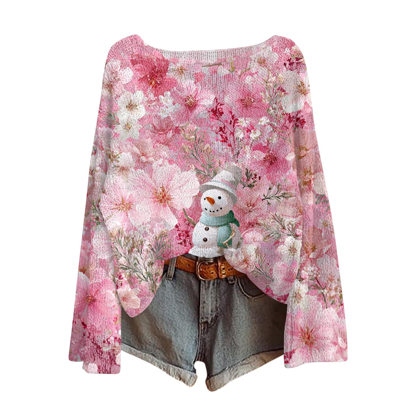 

Женские осенние свитера с длинным рукавом, топы с принтом, пуловеры, свободная нарядная повседневная базовая одежда L