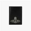 Vivienne Westwood Silk Leather Vertical Small Card Wallet
