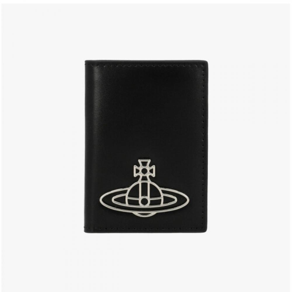 

Vivienne Westwood Silk Leather Vertical Small Card Wallet FREE