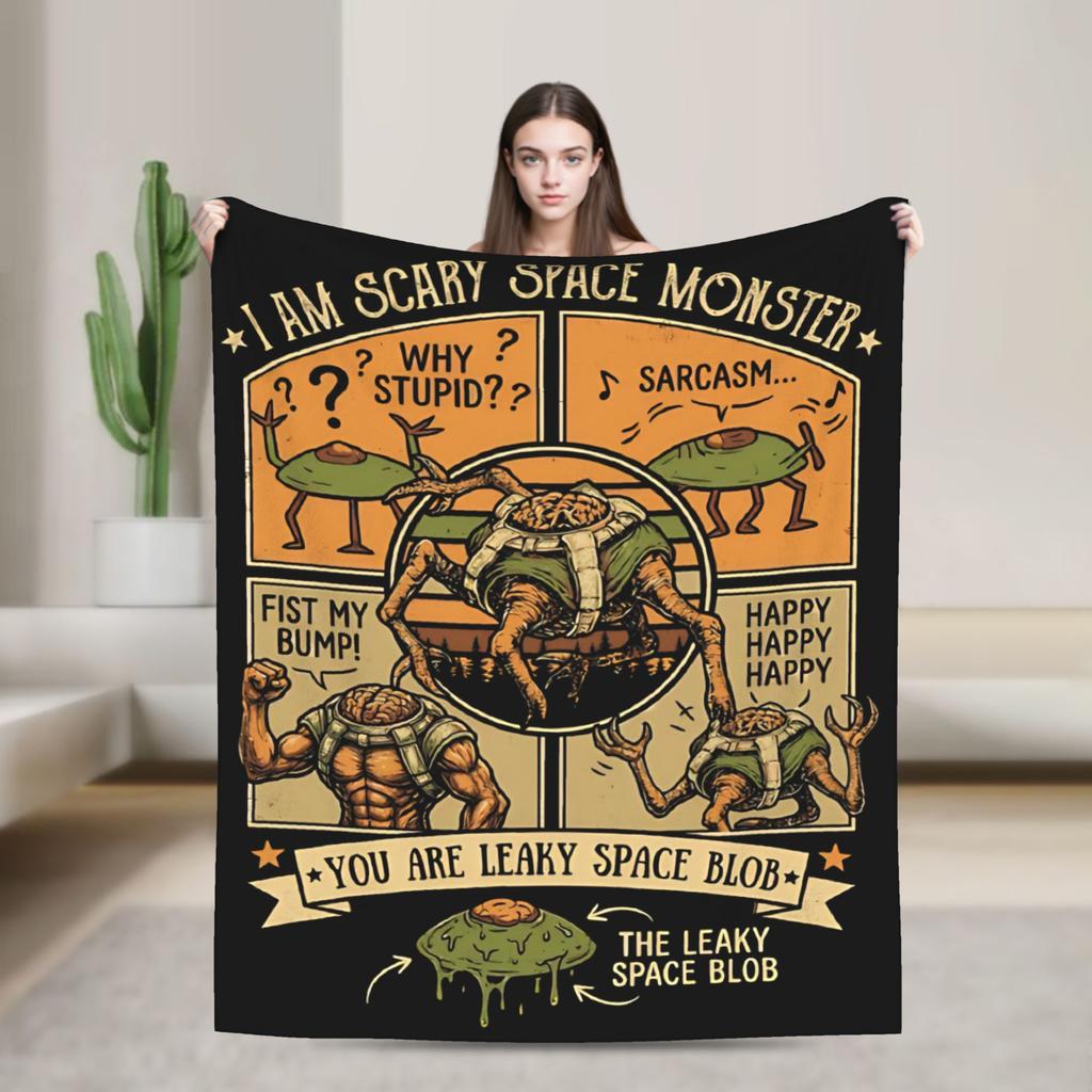 Rockys Project Hail Mary Fists My Bump Aliens Comic Blanket Fleece Air Conditioning Throw Blanket for Sofa Bedroom Bedspread
