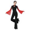 Women's Elegant Bell Sleeve Dancewear Set for Classical Dance, Etiquette, and Fashion Shows