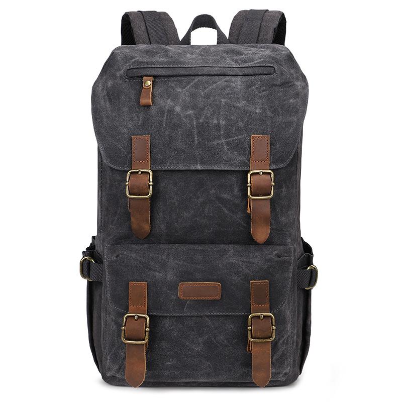 Seven-Color Cotton Canvas Backpack Men S And Women S Retro Bags, Batik Canvas Bags, Fashion Trends, Men S Computers, Outdoor Backpacks
