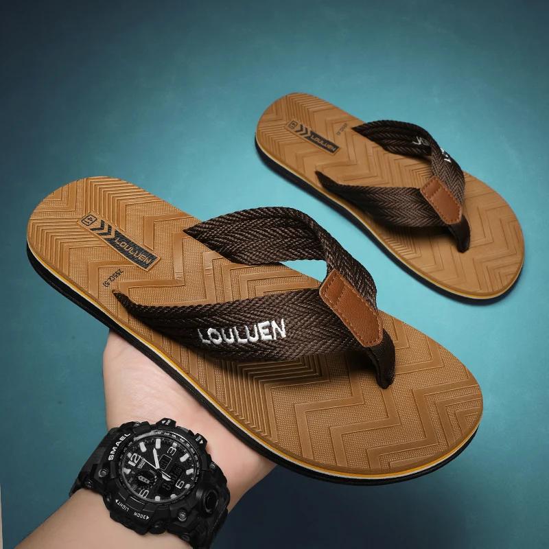 Hot Sale Summer Men Slippers Beach High Quality Brand Men Flip Flops Summer Beach Flip Flops Men Casual Trend Outdoor