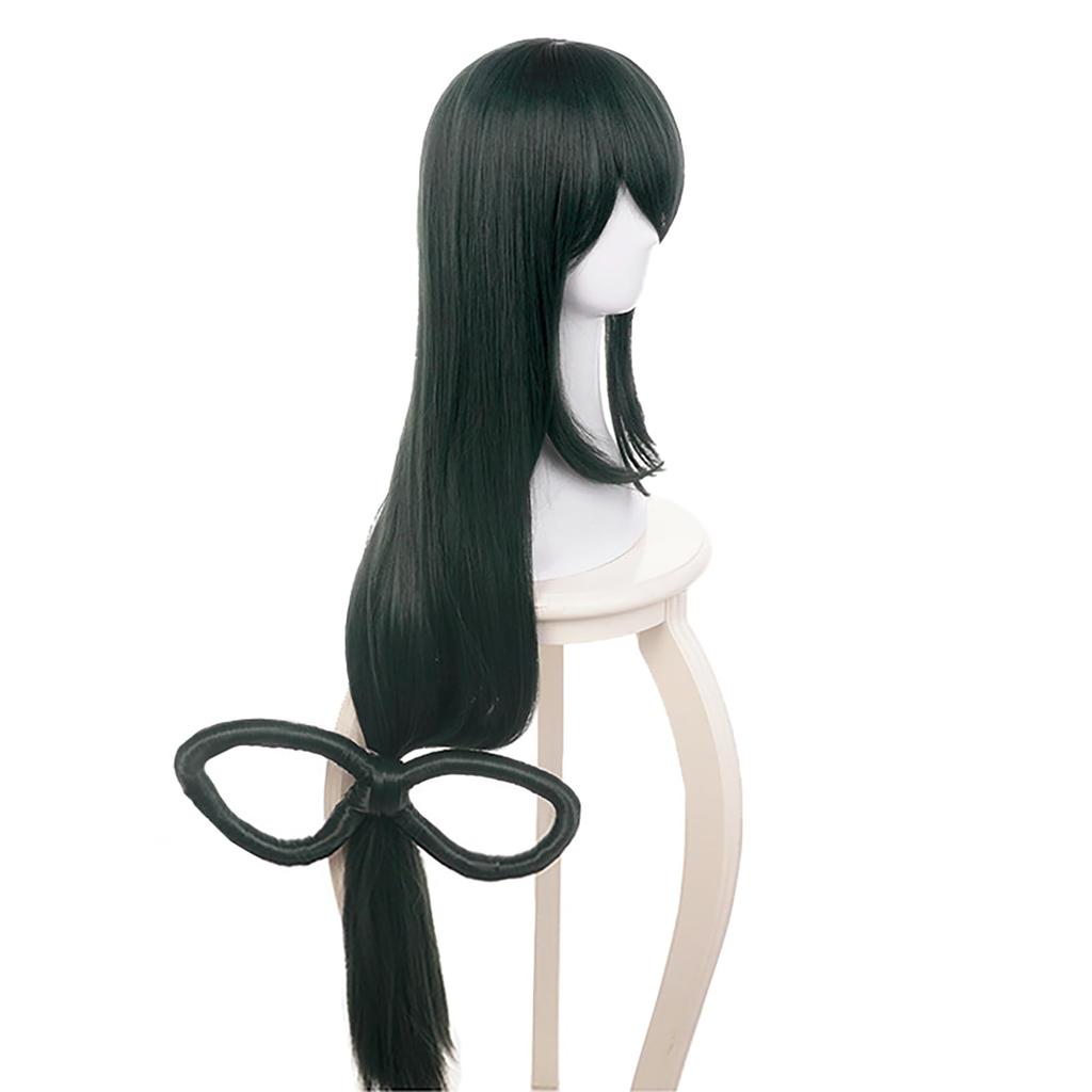 [Milky Time] My Hero Academia Cosplay Anime Uniform Wig for Halloween (Tsuyu Asui, Wig)