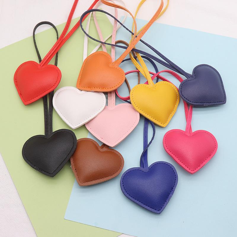 Herzförmiger Schlüsselanhänger, Rosa, Niedlicher herzförmiger Anhänger, Taschendekoration Zubehör, Schlüsselring, Geschenk, für Damen und Mädchen, Valentinstagsgeschenk