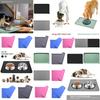 48*30*2cm Silicone Pet Mat Anti-spill Dog And Cat Feeding Mat