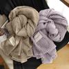 Tie-Dye Scarf Four Seasons Multi-Functional Travel Versatile Solid Color Literary And Artistic Style Japanese Shawl